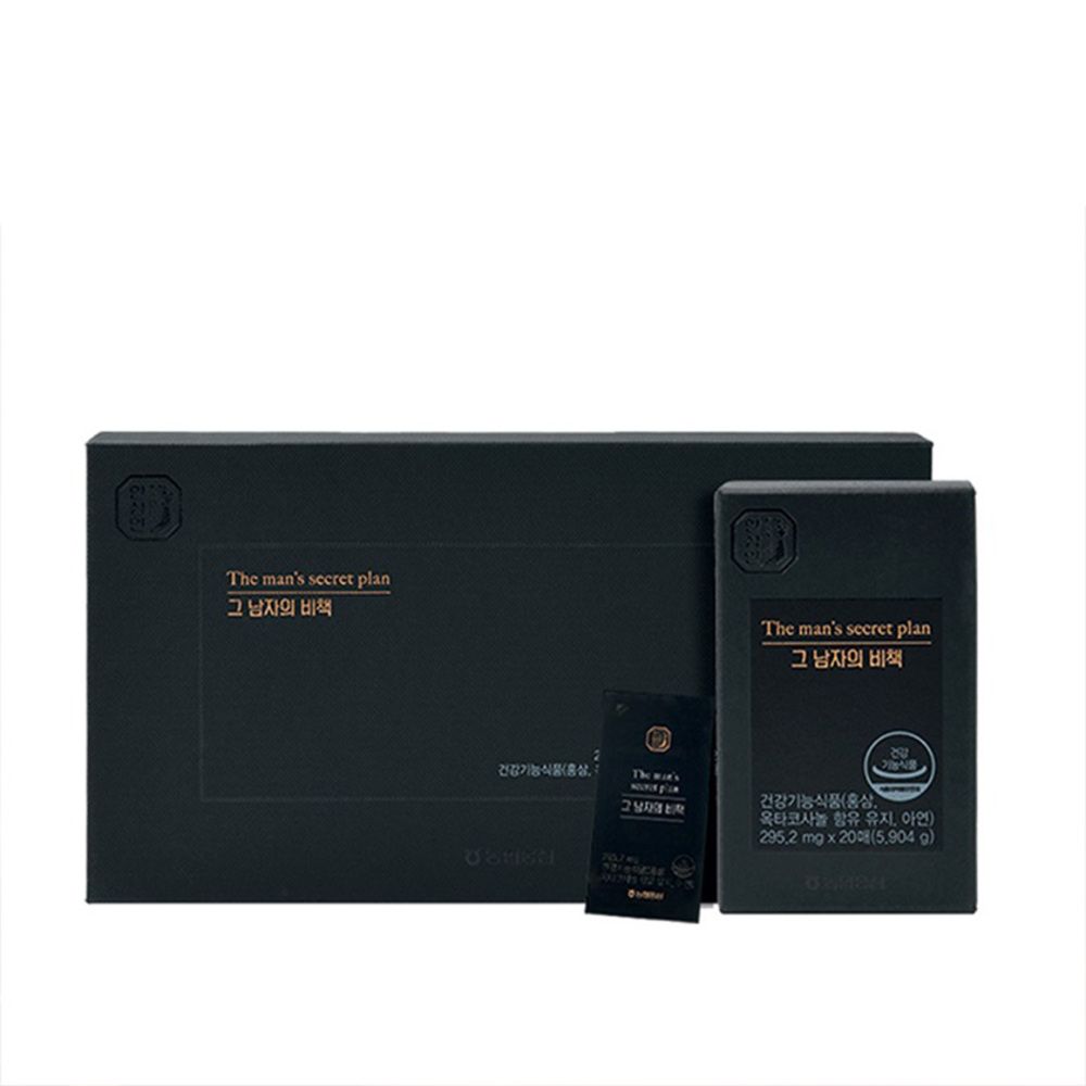 [NH Red Ginseng Hansamin]The Man's Secret Plan 295.2mg x 60 sheets-nutritious 6-year-old red ginseng film-type - Made in Korea